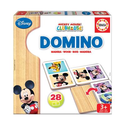 Wooden Domino Mickey and Minnie