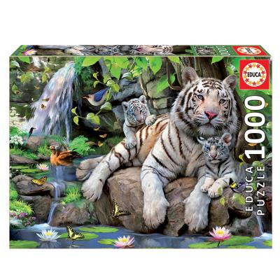 Puzzle 1000 Tigres Brancos