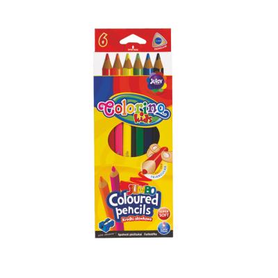 Jumbo Triangular Coloured Pencils 6 Colours