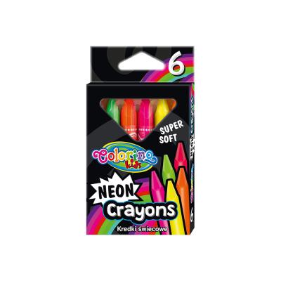 Lápis Cera Neon 6 Cores