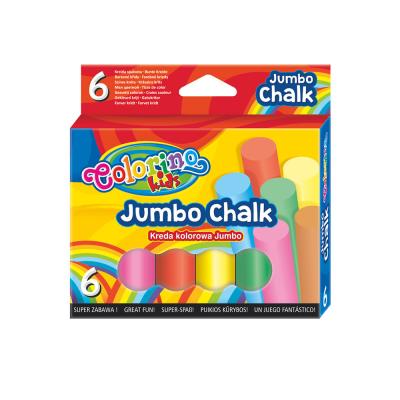 Jumbo Coloured Chalk 6 Colours
