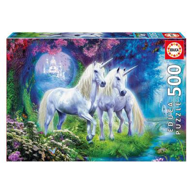 Puzzle 500 Unicorns in the Woods