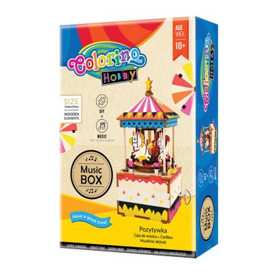 3D Puzzles Music Box Set Carousel