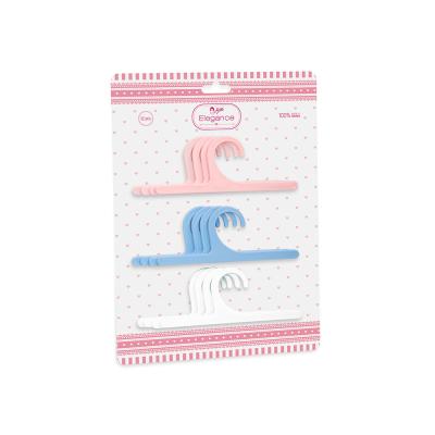 Set with 12 Hangers - Pink, Blue, White