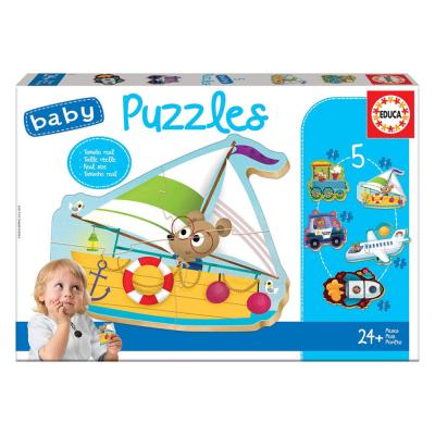 5 Baby Puzzles Vehículos 2