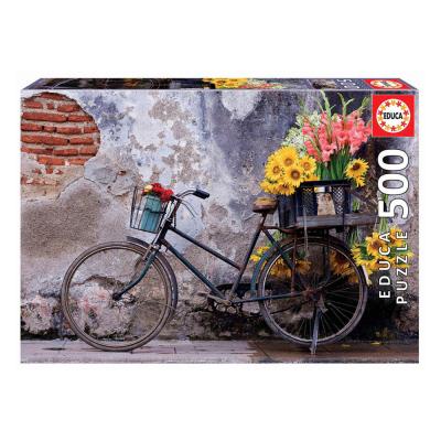 Puzzle 500 Bicicleta com Flores