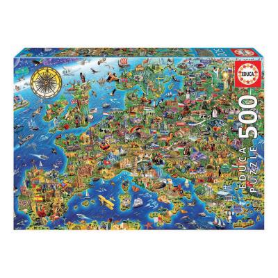 Puzzle 500 Mapa da Europa