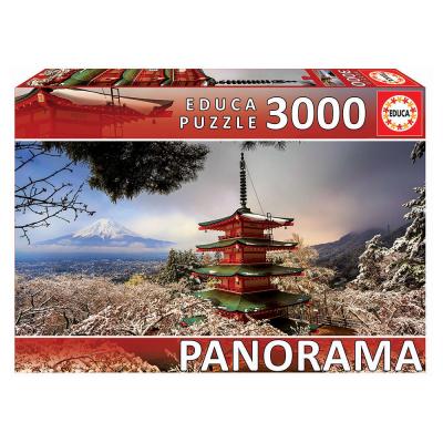 Puzzle 3000 Mount Fuji and Pagode Chureiro Panorama