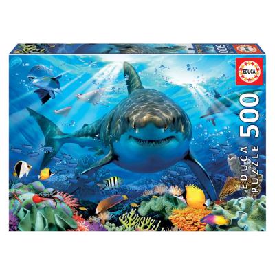 Puzzle 500 Grande Tubarão Branco