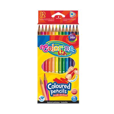 Triangular Coloured Pencils 12 Colours