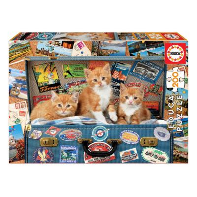 Junior Puzzle 200 Traveling Kitty