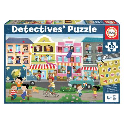 Detective Puzzles 50 Pcs Busy town