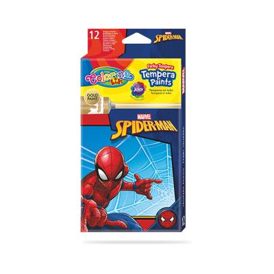 Caixa 12 Cores Guaches Colorino Disney Spiderman