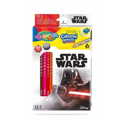 Set 12 Pencils + 1 Colour Colorino Disney Star Wars