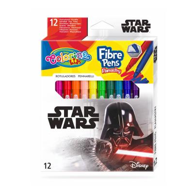 Set 12 Markers Conics Colorino Disney Star Wars