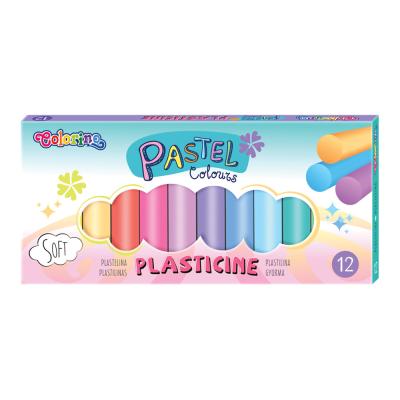 Plasticina 12 Cores Pastel