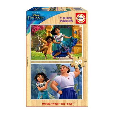 2x Super Puzzle 50 Madeira Encanto Disney