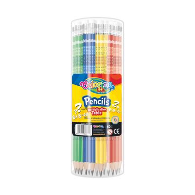 Pencils with Multiplication Table 60 Pcs Drum