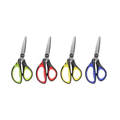 Scissors with Rubber Handle 13.8 Cm Blister