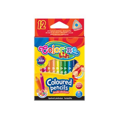 Triangular Coloured Pencils 8.9 Cm 12 Colours