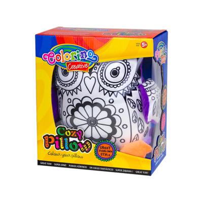 Owl Pillow For Coloring Set