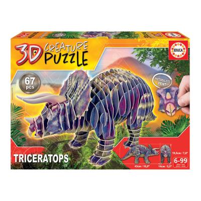 Educa 3D Creature Puzzle Triceratops