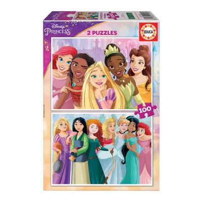 2x Puzzle 100 Disney Princess