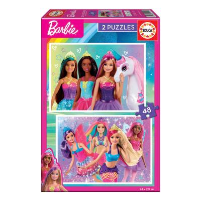 2x Puzzle 48 Barbie