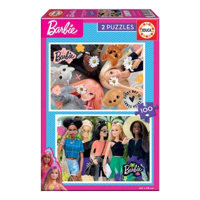 2x Puzzle 100 Barbie