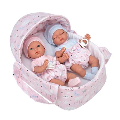 Elegance 26 cm Babies Gémeos com Alcofa