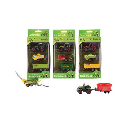 Farm Masters Die-Cast Tractor 3 Pieces 4 Assorted