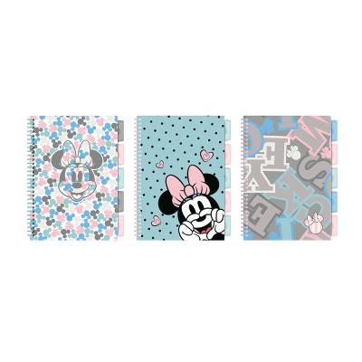 Square B5 Notebook with Separators Minnie Mouse