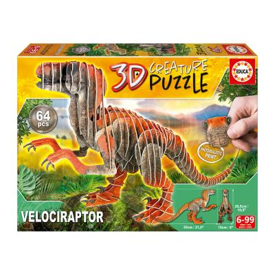 Educa 3D Creature Puzzle Velociraptor