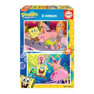 2x Puzzle 48 Sponge Bob