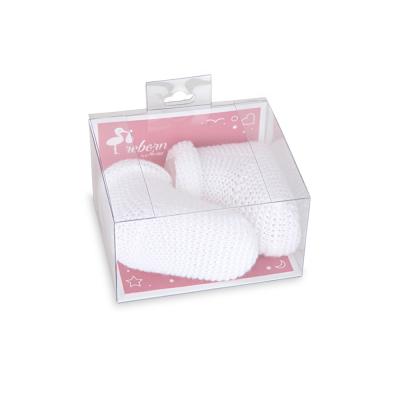 White Slipper Set Dolls 40-45 cm