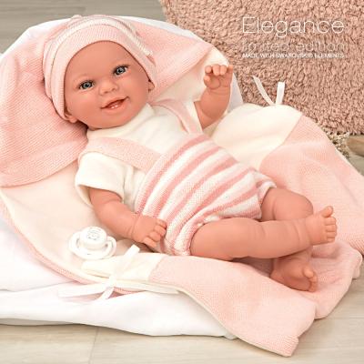 Elegance 35 cm Muñeco de Peso Babyto Rosa con Manta