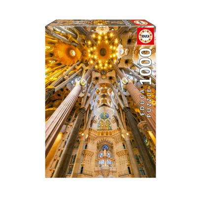 Puzzle 1000 Interior of the Sagrada Familia Cathedral