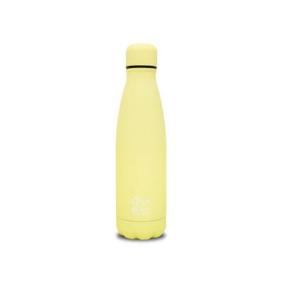 Powder Yellow Thermic Bottle 500ml Pastel