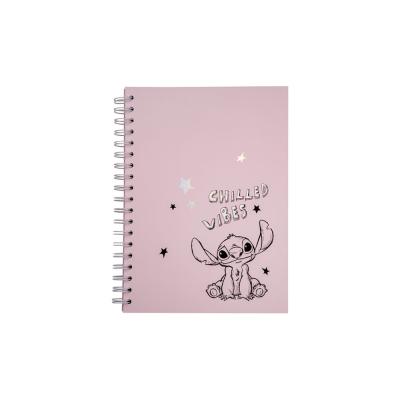 Caderno A5 Quadr. 100 fls Stitch Disney 100