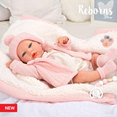 Arias Reborn 40 cm with Weight Marta Pink with Blanket