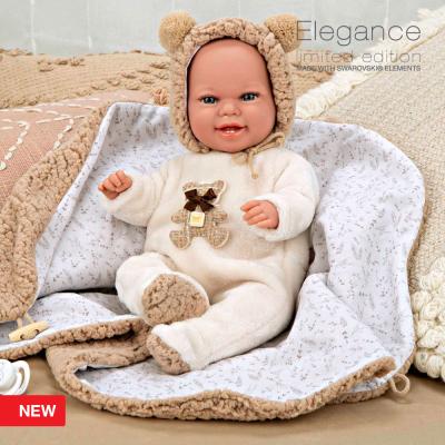 Elegance 35 cm with Weight Babyto Brown with Blanket
