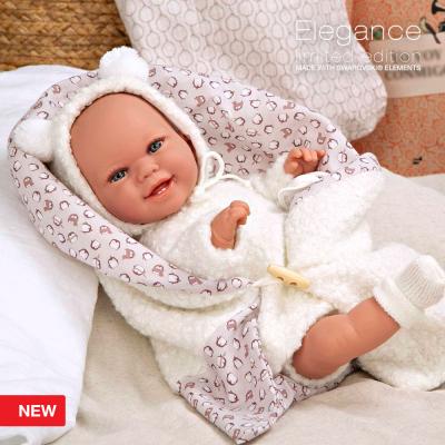 Elegance 35 cm with Weight Babyto White with Blanket