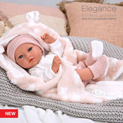 Elegance 38 cm with Weight Aria Pink with Blanket