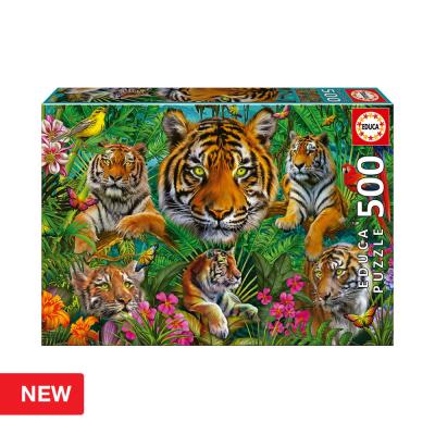 Puzzle 500 Selva de Tigres