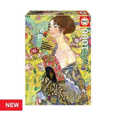 Puzzle 1000 Dama com Leque, Gustav Klimt
