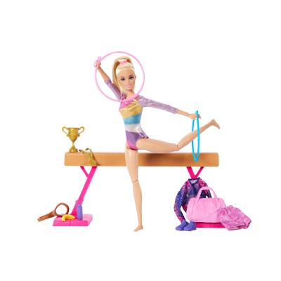 Barbie Podes Ser Ginasta Loira Set Brincas