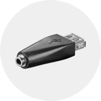 Jack <-> RCA, Toslink, USB