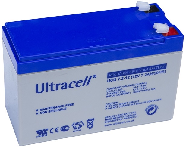 Gel Battery 12V 7.2Ah (150 X 63 X 95 Mm) - ULTRACELL | Castro ...