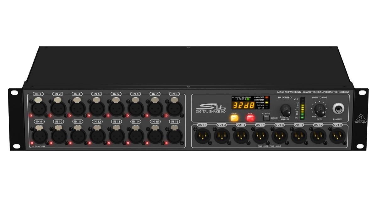 Digital SNAKE S16 for X32 Mixing Console Behringer Castro
