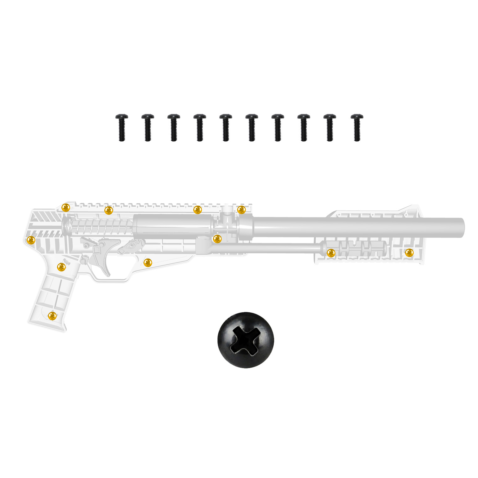 Blaster Screws (10pcs) 20 Paintball Emboscada